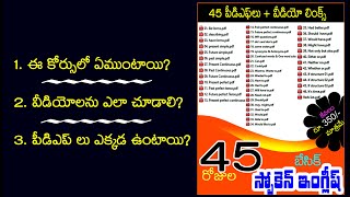 45 Days Basic Spoken English Course | బేసిక్ స్పోకెన్ ఇంగ్లీష్ కోర్స్ తెలుగులో