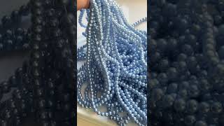 Blue glass pearl #fyp #diy #craft #relaxing #moment #satisfying #asmr #viralshort #sound #fypシ゚viral