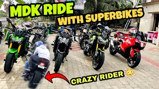 MDK RIDE WITH SUPERBIKES | CRAZY RIDES | RATHISH VIEW