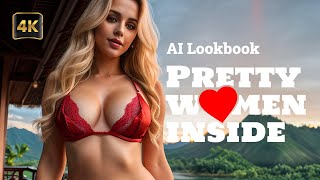 [4K] AI Lookbook Beauty Model Video - Bedugul Allure