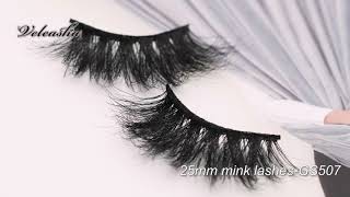 Veleasha Dramatic cruelty-free 25mm mink lashes which is popular on Instagram!