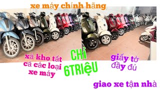 Xả Thanh lý cả kho/ Xe Máy Cũ Giá rẻ giá chỉ từ 6triệu/1chiếc Honđa,yamaha,paggio xe ga đủ giấy tờ