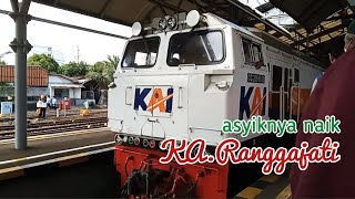 asiknya perjalanan naik KA. Ranggajati