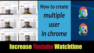 how to create multiple users/profiles on google chrome for watchtime | اردو | English |  हिंदी |