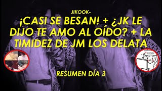 JIKOOK - ¡CASI SE BESAN FRENTE A TODOS! + ¿JK LE DIJO TE AMO AL OIDO? + LA TIMIDEZ DE JM LOS DELATA