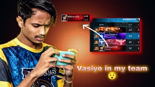 @vasiyocrj7 in my team 😯 || v badge youtuber in my game || what happened 😯