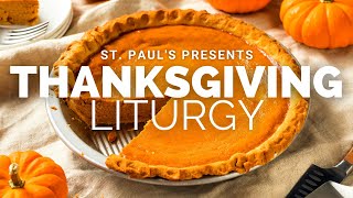 Thanksgiving Liturgy 2020