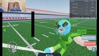 Isaac playing football simulator