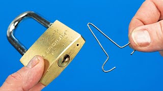 1 Easy Way Open a Lock NEW! Insane Way to Open Any Lock Without a Key!