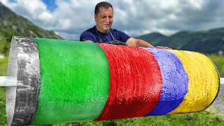 ¡Alimenté a Todo el Pueblo con Helado! ¡¡De Frutas de Montaña a Dulces Rústicos!!