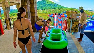 Thrilling Ride on the Master Blaster Water Slide at Andamanda Phuket 🇹🇭