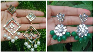 DIY 2 beautiful earrings ## 🤩💖💗💞 ##  handmade earrings #diy #handmade #youtubevideo #viral