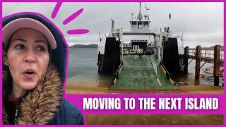 Ferry to ANOTHER SCOTTISH ISLAND after windy day in MICRO CARAVAN | Outer Hebrides (Part 10)| VLOG29