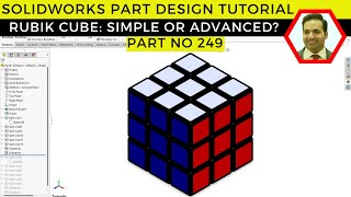 SolidWorks Tutorial: Designing a Rubik's Cube with Pattern Feature | Part No 249