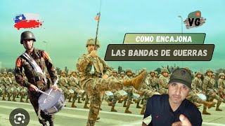 Como encajona las BANDAS DE GUERRAS | Ex Militar te lo explica.