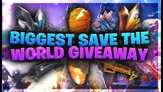 Fortnite save the world giveaway live