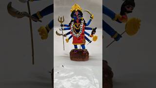 Mahakali making with clay 🙏 #diy #clayart #youtubeshorts #viral #short #video