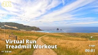 Virtual Run | Virtual Running Videos Treadmill Workout Scenery | Sandfly Bay Beach Dunes