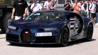 Mate Rimac' Bugatti Chiron Sport Driving to Tourbillon Presentation | Start Up + Carporn | Munich