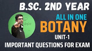 B.Sc. 2nd Year Botany Important Questions For  Paper-1 Unit -1 | Complete Your One Unit 🎉 #bsc