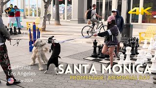 Santa MONICA 🌴 Promenade 💃🏻 [4K] California 🇺🇸