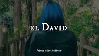 nomás tú - el David (LETRA)