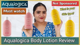 Aqualogica Glow+ silky body lotion & Aqualogica radiance+ Dewy body lotion review *non sponsored*