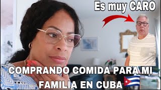 COMPRANDO COMIDA para mi FAMILIA en CUBA🇨🇺|Reacción de mi Esposo😳Nuevo Look|Alegrias Cubita