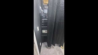 Basement Home Theater - AV Rack Curtain Install