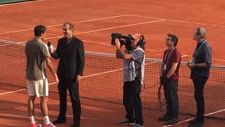 Interview Roger Federer Roland Garros 2019