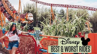 Disney Rides Ranked from Best to Worst | What Rides are REALLY Worth it?