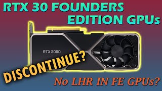 RTX 30 series Founders Edition GPUs not coming with LHR and Intel ATX12VO standard