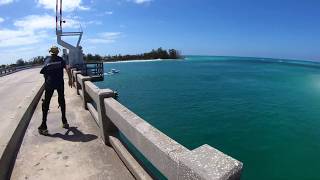 Roller skating Longboat Pass bridge Florida, March 29 2020