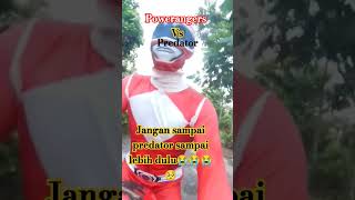 Powerangers adu kemahiran dengan predator