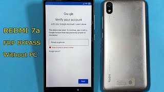 How to unlock  google account redmi 7a | Redmi 7a frp bypass google account without PC.