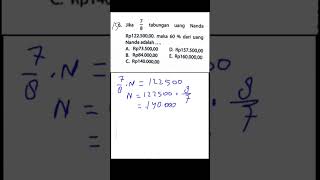 156 SOAL SKD TIU CPNS KEDINASAN HITUNG CEPAT UPDATE SETIAP HARI 16.00 & 20.00 #shorts #cpns #skdcpns