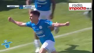 Relató de Hugo Oviedo del Gol de Ruíz Gomez Nueva Chicago 0 vs. Belgrano 2