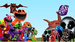 All Roblox Doors 1 & 2 Family Vs All Smiling Critters Poppy Playtime Chapter 3 In Garry's Mod