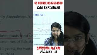 Citizenship Amendment Act Explained! #shorts #caa #currentaffairs #upsc