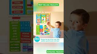 Melissa & Doug My First Daily Magnetic Calendar #shortvideo #short #amazon #babytoys #kids