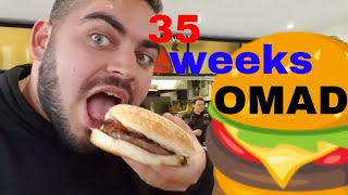 35 weeks OMAD one meal a day diet results. Lost 1.8Kg / 4 lbs for 7 days