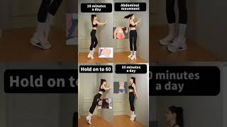 #shorts Standing Wall Supported Exercise To Lose Belly Fat And Lower Body Fat