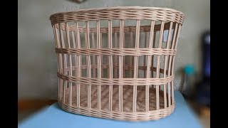 Воздушная плетеная корзина\ How to make newspaper basket