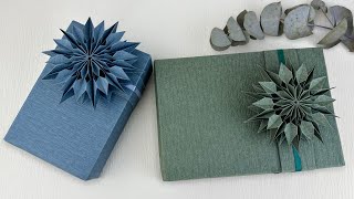 Gift Wrapping｜聖誕禮物包裝方法 + 3D雪花摺紙教学（Step By Step)