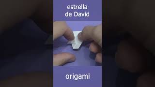 Como hacer la estrella de David de papel - estrella de papel #estrella #origami #tutorial #shorts