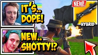 Streamers React to *NEW* "Hybrid Shotgun" In FORTNITE! [Combat + Pump]