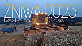 Wieczorne żniwa z New Hollandem🌾Pszenica pod kosę!? Case & New Holland🔥Gr Fila