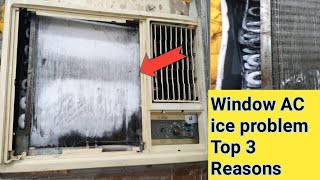 window AC ice problem Top 3 reasons & solutions|All about electricity|