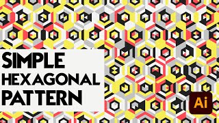 Simple Hexagonal Geometric Pattern In Adobe Illustrator