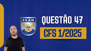 EEAR CFS 1/2025 | QUESTÃO 47 {GEOMETRIA ANALÍTICA: CIRCUNFERÊNCIAS}